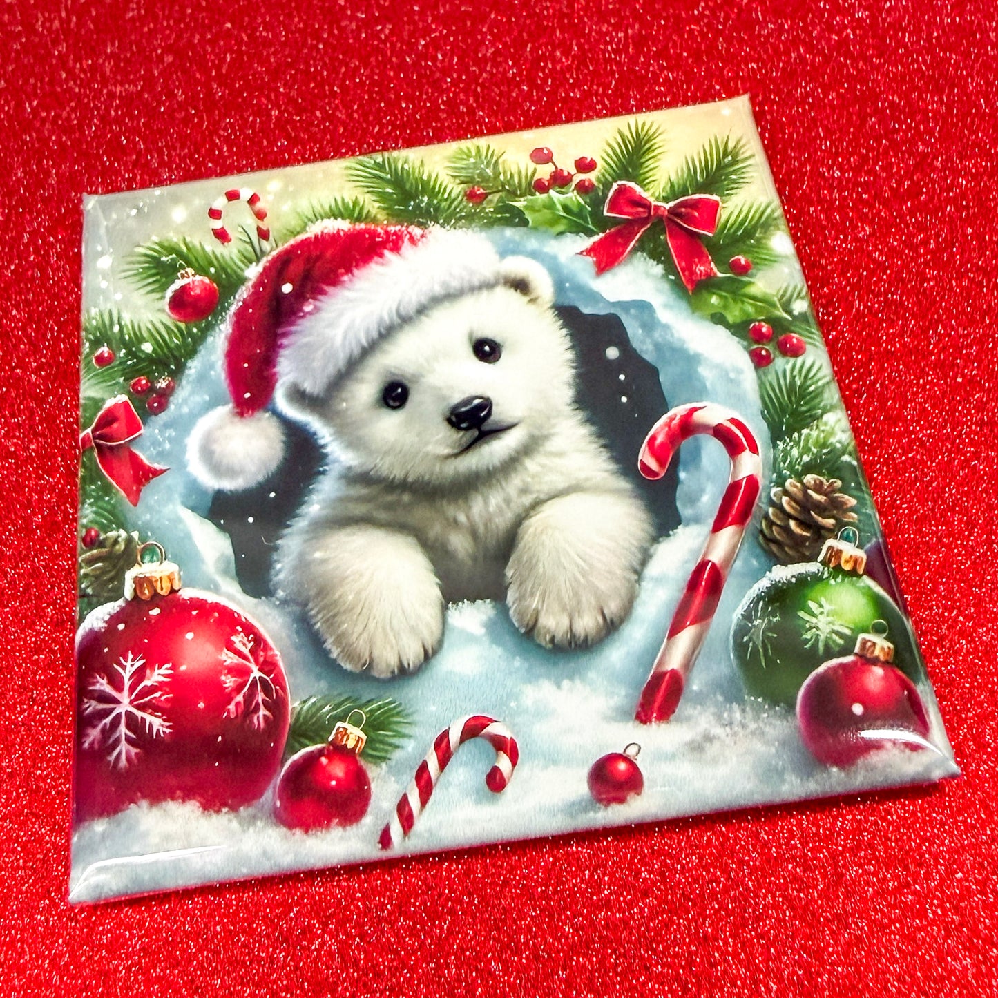 Winter Holiday Animal Magnets