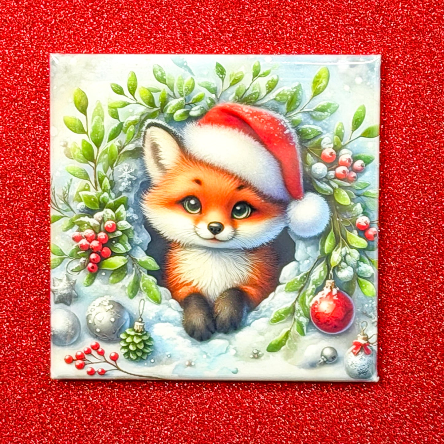 Winter Holiday Animal Magnets