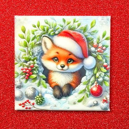 Winter Holiday Animal Magnets