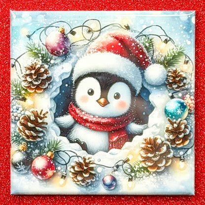 Winter Holiday Animal Magnets