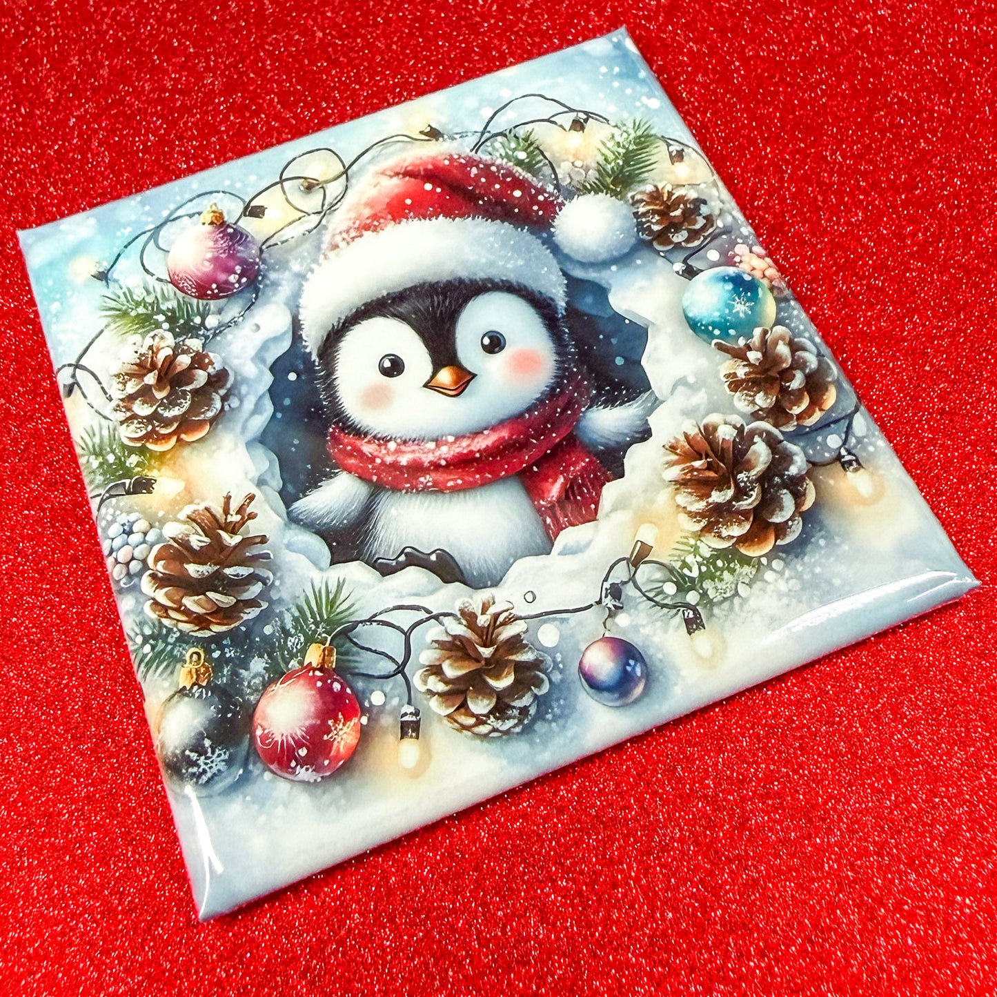 Winter Holiday Animal Magnets