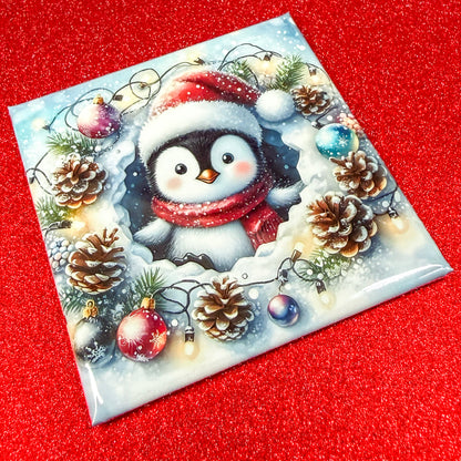 Winter Holiday Animal Magnets