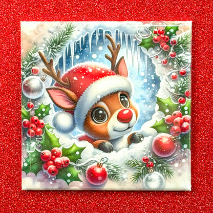 Winter Holiday Animal Magnets